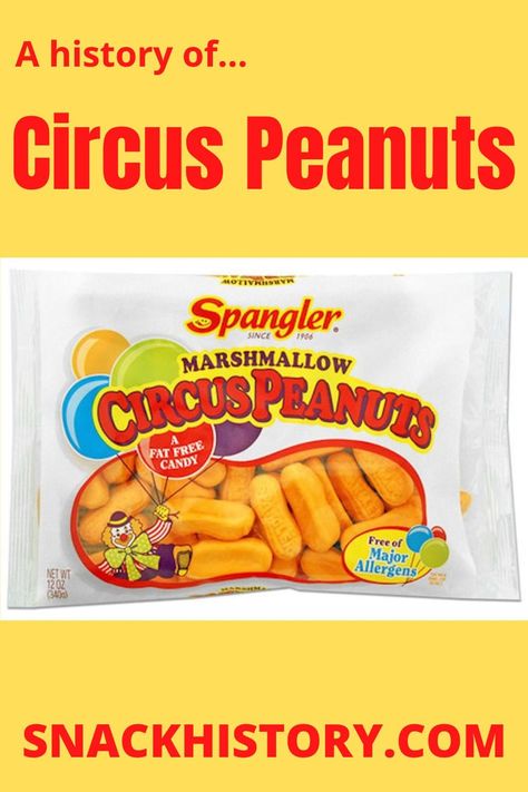 Circus Peanuts Circus Peanuts Candy, 1800s Circus, Circus Peanuts, Bus Crafts, Lucky Charms Cereal, Peanut Candy, Penny Candy, Peanut Recipes, Free Candy