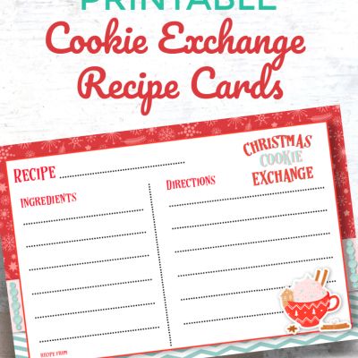 Christmas Archives - Oh My Creative Holiday Recipe Card, Cookie Swap Recipes, Diy Cookies, Christmas Cookie Exchange Recipes, Winter Entertaining, Cookie Exchange Recipes, Recipe Card Template, Simple Desserts, Cookie Exchange Party