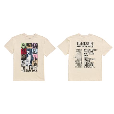 Taylor Swift Eras Tour Merch, Taylor Swift Album Titles, Taylor Swift Eras Tour Shirt, Eras Tour Merch, Tour Aesthetic, Eras Tour Shirt, Beige T Shirt, Taylor Swift Shirts, Taylor Swift Birthday