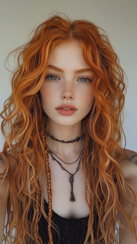 💫💖 Transformative Beautiful Hairstyles Boho Ginger Braids Inspiration Braids Ginger, Braids Inspiration, Ginger Braids, Natural Red Hair, Braid Inspiration, Pretty Redhead, Long Healthy Hair, Red Haired Beauty, Red Hair Woman