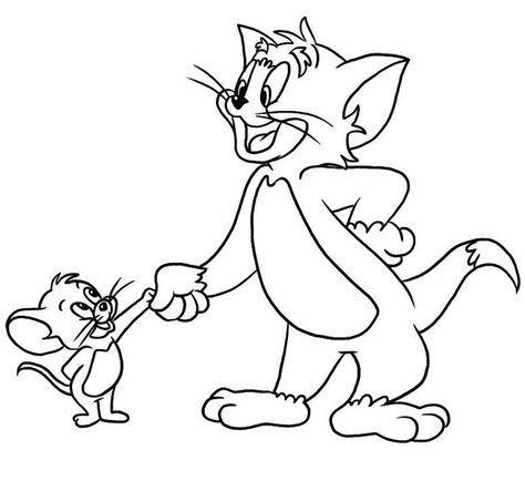 Tom And Jerry Coloring Pages, Tom And Jerry Coloring, Jerry Drawing, Tom A Jerry, Tom And Jerry Drawing, Tom And Jerry Kids, Desenho Tom E Jerry, Tom And Jerry Pictures, Tom Und Jerry