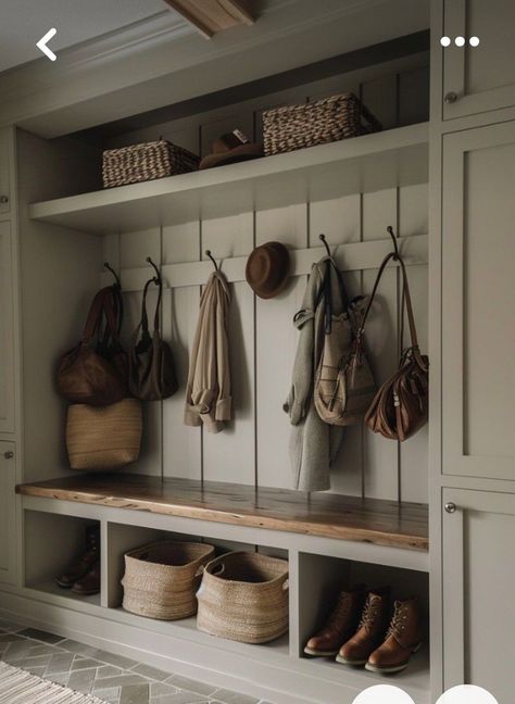 Entryway Ideas With Stairs, Country Mudroom, Mudroom Designs, Gambrel House, Small Mudroom Ideas, Stylish Entryway, Mudroom Remodel, Garage Mudroom, Tennessee House