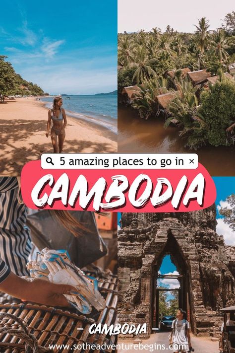 Add these dreamy destinations to your Cambodia itinerary! Things to do Cambodia | Where to go in Cambodia | Cambodia travel | Cambodia travel guide | Kampot | Siem Reap | Angkor Wat | Koh Rong | Battambang | Kep | Phnom Penh | Mondulkiri Kampot Cambodia, Cambodia Photography, Battambang Cambodia, Cambodia Itinerary, Travel Cambodia, Dreamy Destinations, Battambang, Cambodia Travel, The Adventure Begins