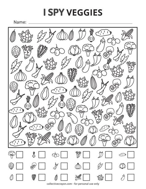 Free Printable I Spy Veggies Mazes For Kids Printable, Alphabet Bingo, Bingo Games For Kids, Indoor Activities For Toddlers, I Spy Games, Free Activities For Kids, Mazes For Kids, Alphabet Tracing Worksheets, Alphabet Activities Preschool