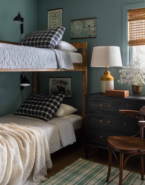 Rustic Boys Bedrooms, Heidi Caillier, Shared Boys Rooms, Boys Shared Bedroom, Usa Florida, Big Kids Room, Natural Bedding, Cosy Room, Shared Bedroom