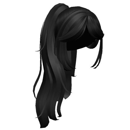 10083976194 Black Ponytail Roblox Code, Roblox Hair Codes Ponytail, Roblox Black Hair Codes, Black Hair Codes, Brown Hair Roblox Id, Black Scene, Brown Hair Roblox, Roblox Hair, Side Ponytails