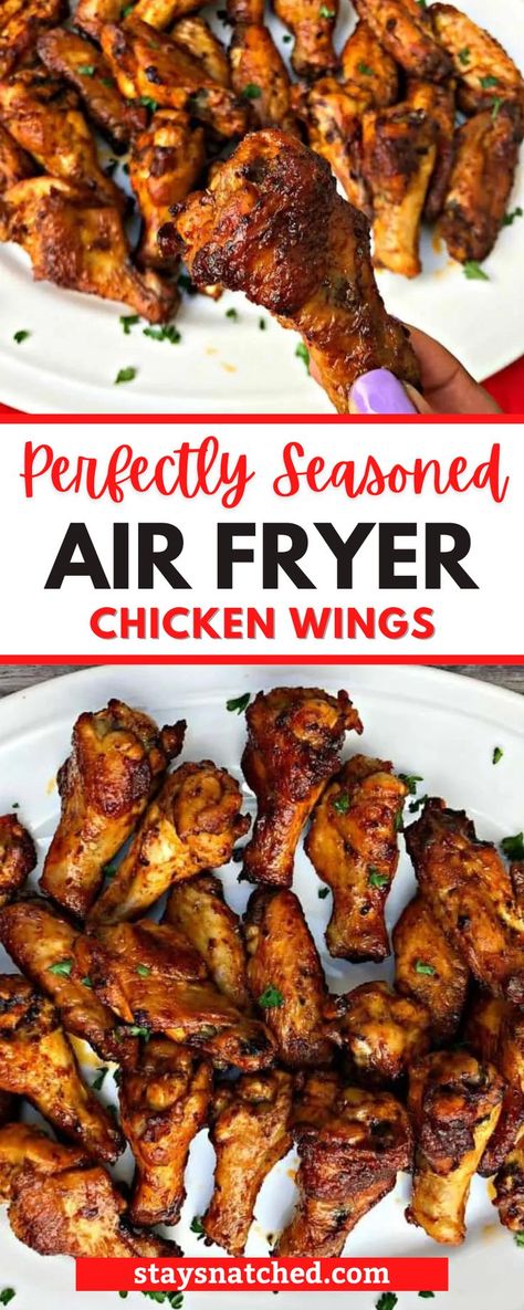 Air Fryer Recipes Chicken Wings, Chicken Wing Seasoning, Chicken Wing Recipes Fried, Best Chicken Wing Recipe, Air Fry Chicken Wings, Hot Wing Recipe, Air Fryer Wings, Air Fryer Chicken Wings, Air Fried Food