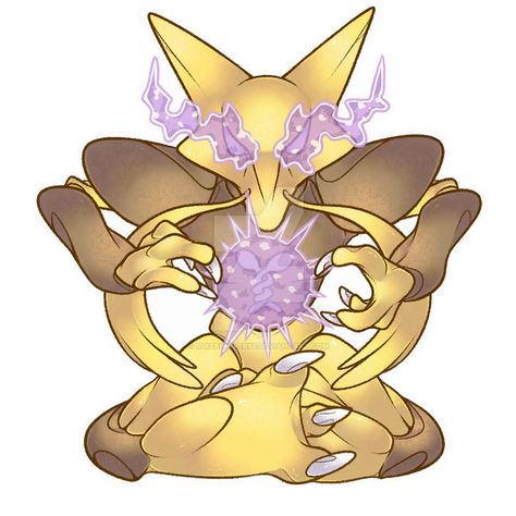 065 - Alakazam by RuizaUniverse on DeviantArt Alakazam Pokemon, Pokemon Vs Digimon, Pokemon Perler, Powerful Pokemon, Pokemon Dragon, Pokemon Sketch, Pokemon Perler Beads, Pokemon Craft, Pokemon Tattoo