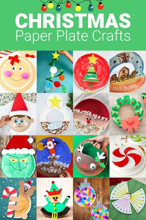 Looking for a festive activity that won't break the bank? Try one of these paper plate Christmas crafts kids will definitely enjoy! Paper Plate Christmas Crafts, Paperplate Christmas Crafts, Christmas Craft Activities, Paper Plates Crafts, Activities Middle School, Paper Plate Crafts For Kids, Diy Preschool, Christmas Paper Plates, Preschool Christmas Crafts