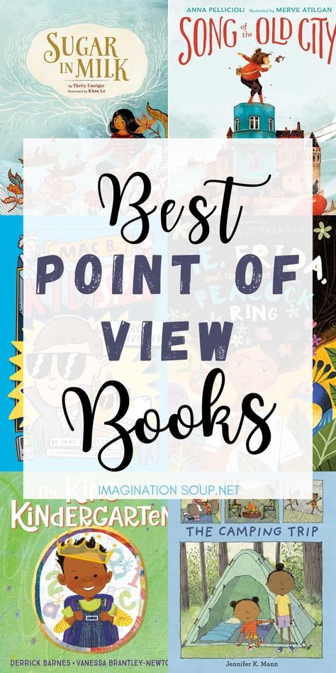 Good Children's Book Examples to Teach Point of View | Imagination Soup First And Third Person Point Of View, Reading Ideas For Kids, Authors Point Of View, 2nd Grade Books, Easy Chapter Books, Animal Story, Writing Voice, Friendship Stories, Teach Writing