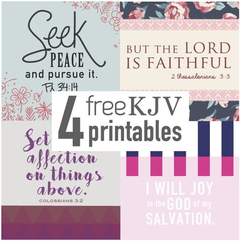 Free Bible Printables KJV | Verse Printable | Home Decor | Scripture Quote | Fill your home with these lovely colorful printables from Six Clever Sisters | Floral Stripes Geometric Hand Drawn Free Printable Scripture, Bible Verse Printables, Free Bible Printables, Printable Hymns, Free Printable Chore Charts, Free Scripture Printables, Printable Scripture Art, Hymn Art, Bible Verses Kjv