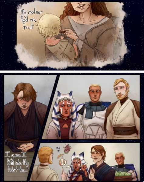 2/2 Anakin And Ahsoka Fanart, Skywalker Family Fanart, Ahsoka Fanart, Rex Fanart, Anakin And Ahsoka, Skywalker Family, Star Wars Couples, Clone Wars Art, Star Wars Ahsoka