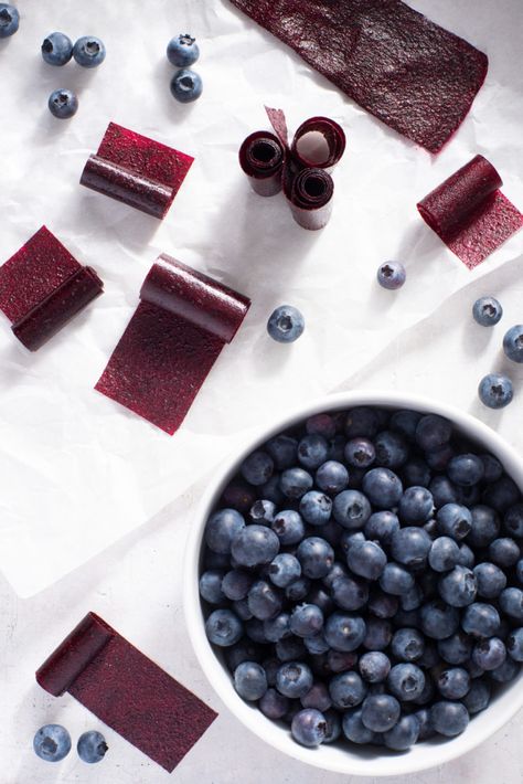 Easy Blueberry Fruit Leather - U.S. Highbush Blueberry Council Blueberry Fruit Leather Recipe, Fruit Leather Recipe, Highbush Blueberry, Growing Blueberries, Fruit Leather, Fruit Roll, Fruit Roll Ups, Blueberry Fruit, Easy Blueberry