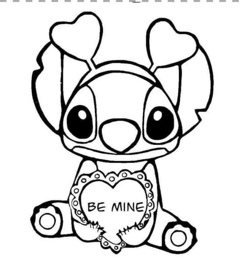 Disney Valentines Coloring Pages, Valentines Day Coloring Sheets For Kids, Easy Love Drawings For Girlfriend, Stitch Valentines Box Ideas, Lilo And Stitch Valentine Box Ideas, Valentines Day Coloring Pages For Kids, Stitch Drawing Sketches, Valentines Drawings Ideas Easy, Stitch Coloring Pages Free Printable