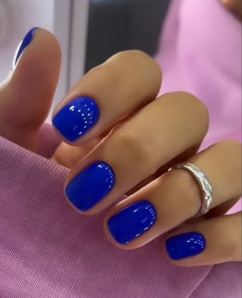 Natural Shellac Nails, Natural Shellac, Short Natural Nails, Dark Blue Nails, Shellac Nails, Nails Short, Blue Nails, Natural Nails, Dark Blue