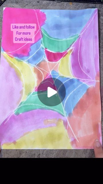 Home is where the art is on Instagram: "💜💗💛I love this crayon and watercolor art! 🧡💚💙 This works really well with scribble art too! But I love this spiderweb version.  Use a white wax crayon to draw on white paper (i just used cheap printer paper) and then use watercolors or food colors to paint over the drawing to reveal it!! It looks beautiful! 😍 #crafts #craft #craftideas #easycraftsidea #kidscrafts #funcrafts #easycrafts #craftsforkids #funcraftsathome #cutecrafts #preschoolcrafts #toddlercrafts #preschoolactivities #preschoolathome #homeschoolartproject" Crayon And Watercolor Art, Homeschool Art Projects, Beautiful Crafts, Broken Crayons, Scribble Art, Wax Crayons, White Wax, Halloween Craft, Preschool At Home