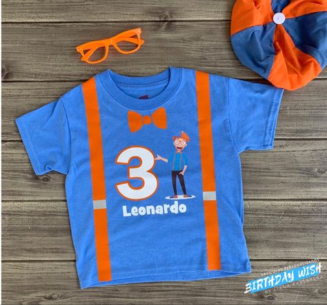 Blippi Photoshoot Ideas, Blippi Dinosaur Birthday Party, Blippi Party Ideas, Blippi Birthday Shirt, Blippi Themed Birthday Party, Blippi Shirt, Blippi Birthday Party, Blippi Party, Baby Boy Shower Party