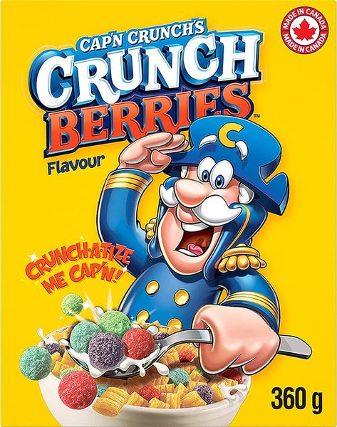 Captain Crunch Berries, Captain Crunch Cereal, Berry Cereal, Captain Crunch, Crunch Berries, Capn Crunch, Oat Cereal, Crunch Cereal, Food Obsession