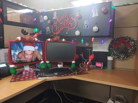 Christmas Decor For Cubicle The Office, Christmas Cubicle Decor, Christmas Cubicle, Cubicle Decorations, Christmas Cubicle Decorations, Die Hard Christmas, Office Cubicle, Cubicle Decor, Cubicle