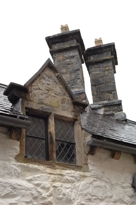 Window and chimney details. Medieval Chimney, Chimney Shroud, Window To Another World, Architecture Signage, Elizabeth 1st, Chimney Fireplace, Fantasy Interior, Chimney Tops, Chimney Caps