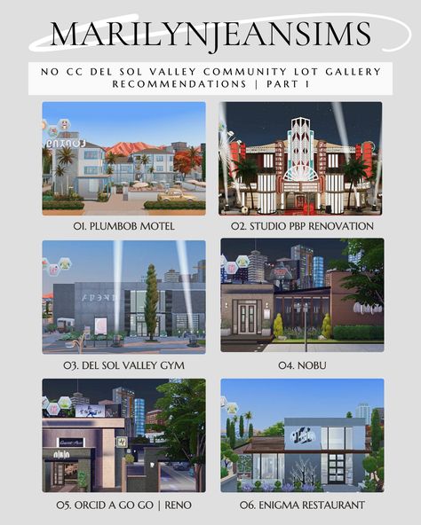 marilynjeansims Sims Community Lots, Sims 4 Del Sol Valley House, Del Sol Valley Sims 4, Del Sol Valley Sims 4 House, Sims 4 Gallery Lots, Sims 4 Lots Community, Sims 4 Del Sol Valley, Sims 4 Community Lots, Sims4 Lots