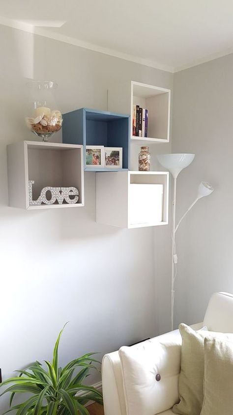 20 Practical Wall Ideas With Ikea EKET Cabinet | Home Design And Interior Ikea Eket Ideas, Eket Ikea, Eket Cabinet, Ikea Eket, Ikea Wall, Ikea Ideas, Ikea Living Room, Ikea Bedroom, Wall Ideas