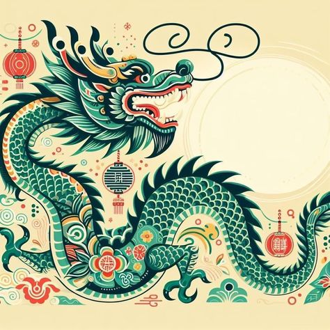 Chinese Dragon Drawing, Tibetan Dragon, Dragon Quilt, Chinese Dragon Art, Asian Style Art, Wood Dragon, Chinese Zodiac Dragon, Dragon Tattoo Art, Dragon Chino