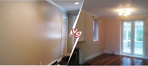 Semi-Gloss vs. Satin Paint Finish: Main Differences and Usage Satin Paint Vs Semi Gloss, Matte Vs Satin Wall Paint, Satin Vs Eggshell Paint, Satin Paint On Walls, Semi Gloss Paint On Walls, Satin Vs Semi Gloss, Semi Gloss Vs Satin, Satin Wall Paint, Sponge Painting Walls