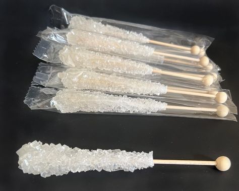 Amazon.com : Classic Rock Candy Sticks Lollipops, Sugar Rock Crystals on Swizzle Stick Individually Wrapped (Clear White, Pack of 60) : Grocery & Gourmet Food Clear Rock Candy, Rock Candy Sticks, Swizzle Sticks, Rock Candy, Rock Crystal, Classic Rock, Lollipop, Gourmet Recipes, Winter Wedding