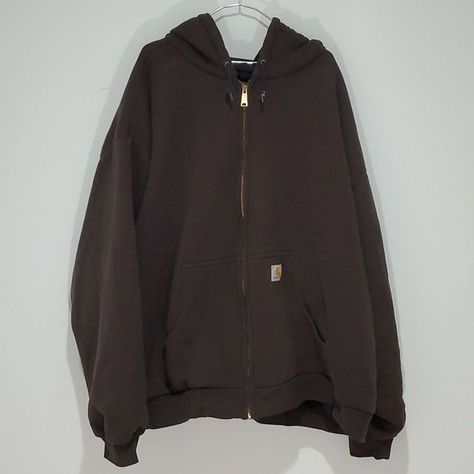 Carhartt brown zip up work hoodie Carhartt Hoodie Aesthetic, Dark Brown Zip Up Hoodie, Carhartt Zip Hoodie, Carhartt Zip Up, Vintage Zip Up, Brown Zip Up, Carhartt Brown Jacket, Carhartt Zip Up Hoodie, Vintage Zip Up Hoodie