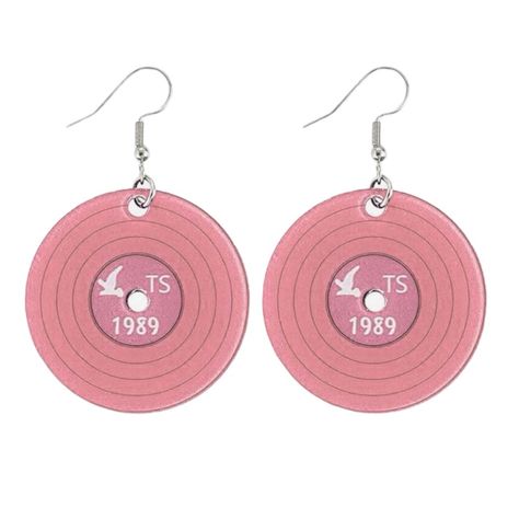 Taylor Swift 1989 Pink Vinyl Record Acrylic Dangle Earrings Nwt Lightweight Ts 1989 Earrings Perfect For Any Swiftie Music Lover. Stainless Steel Hooks With Backs Included. Note: Protective Film Over Record; Please Remove Before Wearing. Smoke Free Home; Next Day Shipping From Sc Please Visit My Closet Which Includes Disney Collection Movie Characters Love Sweet Heart Rose Gold Diy Jewelry Natural Gemstone Gorgeous Shine Sparkling Chain Rhinestone Glitter Boho Sapphire Amethyst Diamond Ruby Emer Pink Vinyl Record, Taylor Swift Pink, Pink Dangle Earrings, Pink Vinyl, Vinyl Record, Taylor Swift, Swift, Dangle Earrings, Size 2