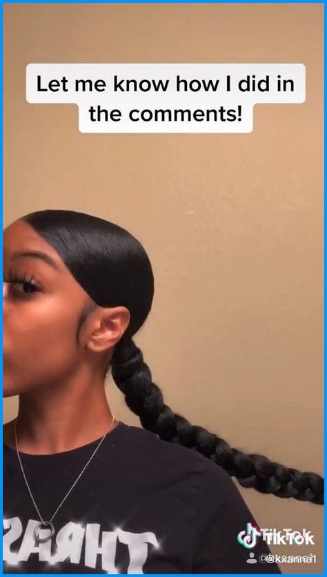 Braided Ponytail Videos, Slick Back With Braid Ponytail, Braided Ponytail With Braiding Hair, Sleek Braided Ponytail On Natural Hair, Sleek Ponytail Braiding Hair, Braided Ponytail On 4c Hair, Slik Ponytail Styles With Braids, How To Do A Slick Back Braided Ponytail, Quick Hairstyles To Do With Braiding Hair