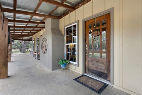 House With Wrap Around Porch, Stone Farmhouse, Stone Landscaping, Front Entryway, Relaxing Places, White Farmhouse, Wrap Around Porch, Ranch Style Home, Ranch Style Homes