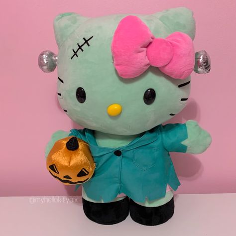 Hello Kitty Frankenstein Plush, Hello Kitty Halloween Plush, Halloween Hello Kitty Plush, Dinosaur Hello Kitty, Hello Kitty Frankenstein, Hello Kitty Stuffed Animal, Hello Kitty Pumpkin, Hello Kitty Toys, Hello Kitty Rooms