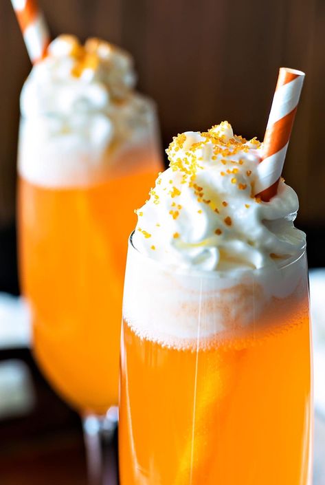 Orange Creamsicle Cocktail! If you like the popsicle, you'll love this creamsicle drink! A delicious cocktail that'll be festive throughout all holiday seasons. | HomemadeHooplah.com Orange Creamsicle Cocktail, Creamsicle Cocktail, Creamsicle Truffles, Creamsicle Drink, Summer Drinks Alcohol Recipes, Hyanna Natsu, Festive Holiday Cocktails, Coctails Recipes, Summer Drinks Alcohol