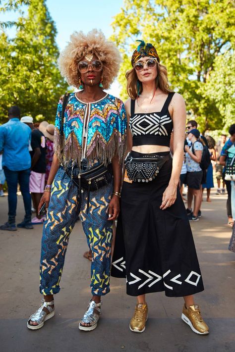 Afropunk Outfits, Inclusive Art, Jean Cutoffs, Rave Party Outfit, Afro Punk Fashion, Festival Mode, Afrocentric Fashion, Look Festival, Street Style 2016