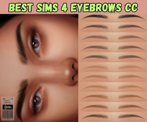 27 Gorgeous Sims 4 Eyebrows CC (Realistic Brows & Maxis-Match Brows) Brow Cc Sims 4, Sims 4 Cc Maxis Match Brows, Sims 4 Split Eyebrow Cc, Eyebrow Cc Sims 4 Maxis Match, Sims 4 Mm Eyebrows, Sims 4 Cc Skin Details Eyebrows, Sims 4 Realistic Cas Cc, Sims 4 Cc Eyebrows Natural, Sims 4 Realistic Eyebrows