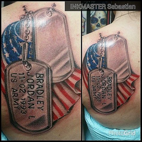 American flag tattoo by Sebastian Murphy Female Flag Tattoo, Small Patriotic Tattoos For Women, Butterfly With Flowers Tattoo, Flowers Tattoos, Pride Tattoo, Patriotic Tattoos, Flag Tattoo, Memorial Tattoo, Flower Tattoos