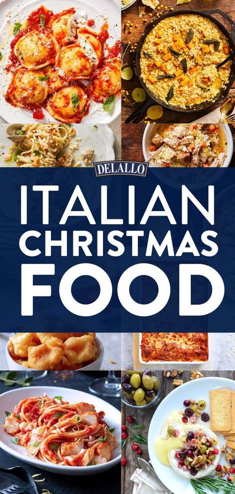 Italian Christmas Food, Italian Thanksgiving Recipes, Italian Christmas Eve Dinner, Italian Christmas Eve, Italian Christmas Dinner, Italian Thanksgiving, Italian Christmas Traditions, Christmas Dinner Sides, Christmas Pasta