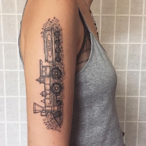 Train Tattoo Ideas, Simple Train Tattoo, Train Tattoo, Scar Cover Up, New Tattoo Designs, Inner Forearm, Fine Line Tattoo, Simple Tattoo Designs, Line Tattoo