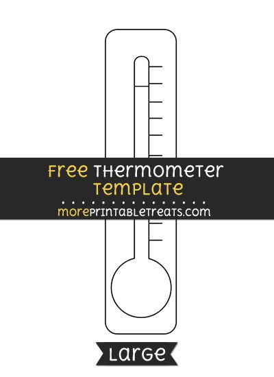 Free Thermometer Template - Large Printable Thermometer Template, Feeling Thermometer Free Printable, Goal Tracker Thermometer, Prek Games, Thermometer Activities, Fundraising Thermometer, Calendar Craft, Goal Board, Stem Crafts