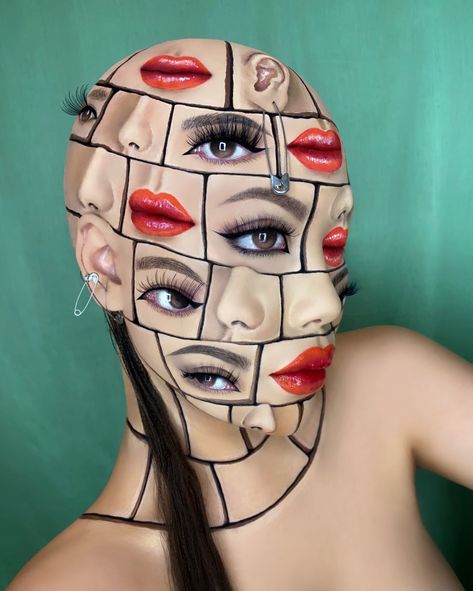 Weird Makeup, Amazon Makeup, Bald Cap, Creepy Halloween Makeup, Fashion Beauty Photography, Fun Makeup, Avant Garde Makeup, Propagating Succulents, Special Effects Makeup