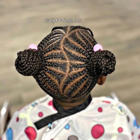 Black Girls Conrows Hairstyle Kids, Pussycat Hairstyles For Kids Braids, Free Hand Hairstyles African Kids, Kids Freehand Hairstyles, Cornrows For Little Black Girls Hair, Cornrow Ponytail Hairstyles For Kids, Cornrows For Kids Black Children Hair, Two Braided Ponytails For Kids, 2 Braided Ponytails For Kids