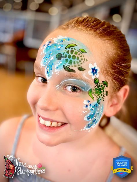 Mermaid Face Paint, Animal Face Paintings, Face Painting For Boys, Christmas Face Painting, Girl Face Painting, Elephant Coloring Page, Festival Face, Face Painting Easy, Face Paint Makeup