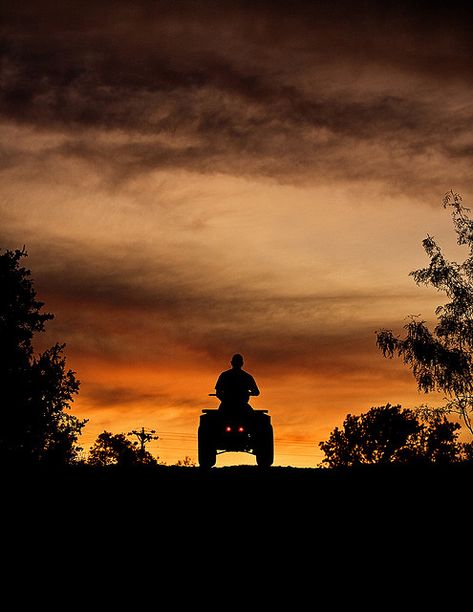 Riding off into the sunset | Flickr - Photo Sharing! Atv Bike, Quotes Workout, Motorcycle Wedding, Quad Biking, Four Wheeling, Four Wheeler, Dune Buggies, Hors Route, Atv Riding