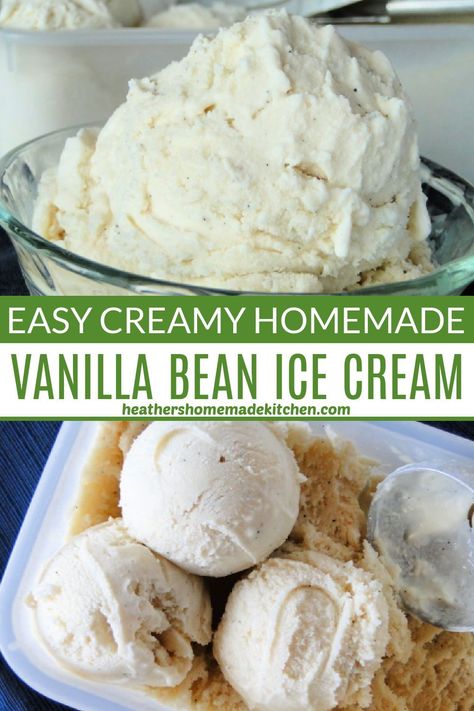 Homade Ice Cream Recipes, Ice Cream Maker Recipes Vanilla, Kitchen Aid Ice Cream Recipes, Homemade Ice Cream Recipes Machine, Kitchen Aid Ice Cream, Ice Cream Recipes Machine, Cuisinart Ice Cream Maker, Cuisinart Ice Cream, Bean Ice Cream