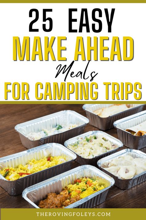 Hobo Meals Camping, Easy Camping Dinners Make Ahead, East Camping Meal, Hunting Trip Meals, Easy Trailer Camping Meals, Good For Camping, Camping Meals Over The Fire, Healthy Camping Meals Clean Eating, Best Easy Camping Meals