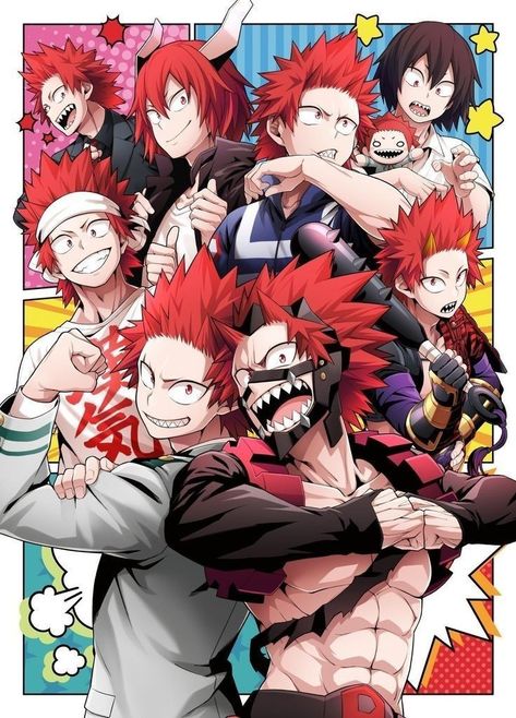 Foto Muro Collage, Kirishima My Hero Academia, Eijirou Kirishima, Anime Wall Prints !!, Kirishima Eijirou, Anime Poster, Anime Posters, Hero Wallpaper, Anime Wall