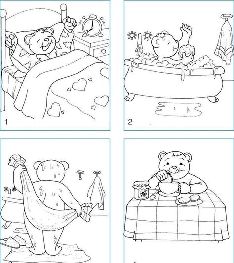 Picture Comprehension, Sequencing Pictures, Morning Activities, 1st Grade Math Worksheets, Picture Story, Kids Learning Activities, 1st Grade Math, Math Worksheets, School Activities