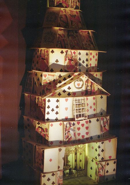 Card palace by MashaMitovich, via Flickr Card House, Diwali Party, Adventures In Wonderland, House Of Cards, Through The Looking Glass, Playing Card, Deck Of Cards, Card Art, Alice In Wonderland